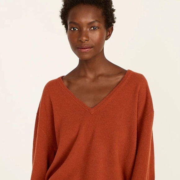 J. Crew Cashmere Relaxed V-neck Sweater - Picture 6 of 13